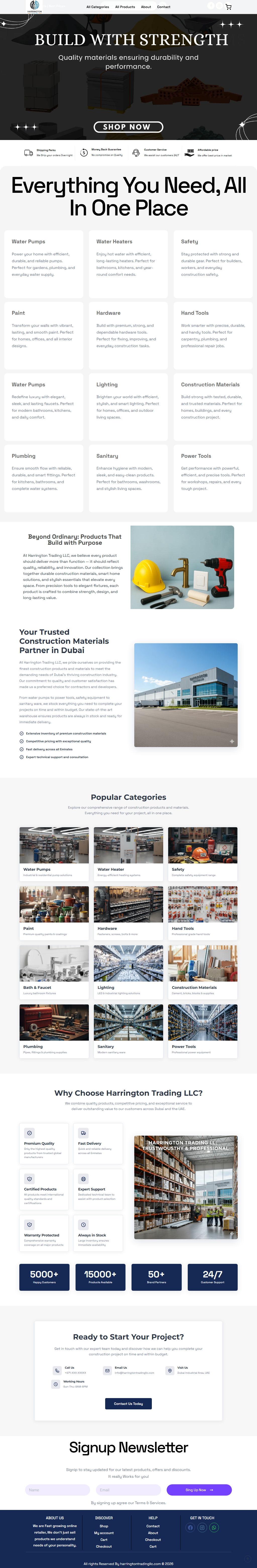 Harrington Trading LLC website