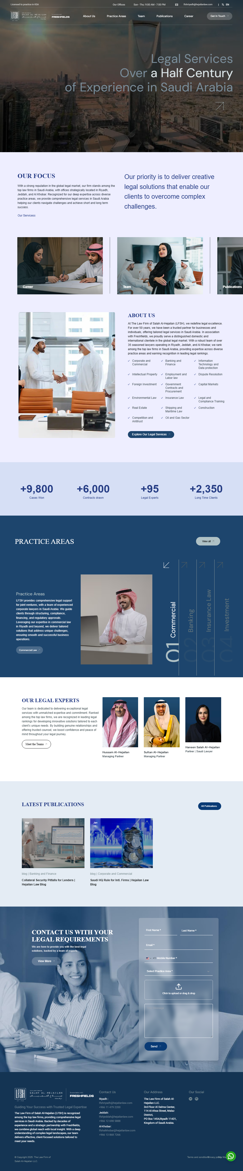 Hejail Law Firm website