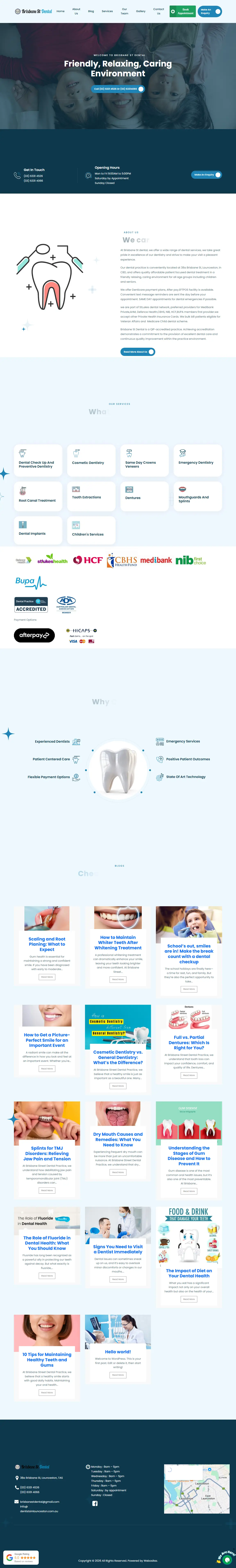 Brisbane street dental website