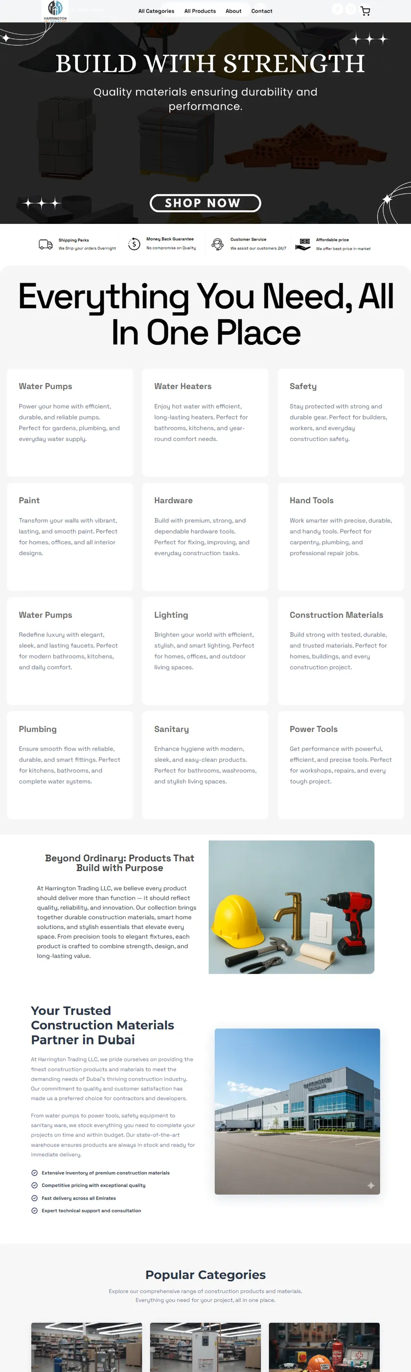 Harrington Trading LLC website