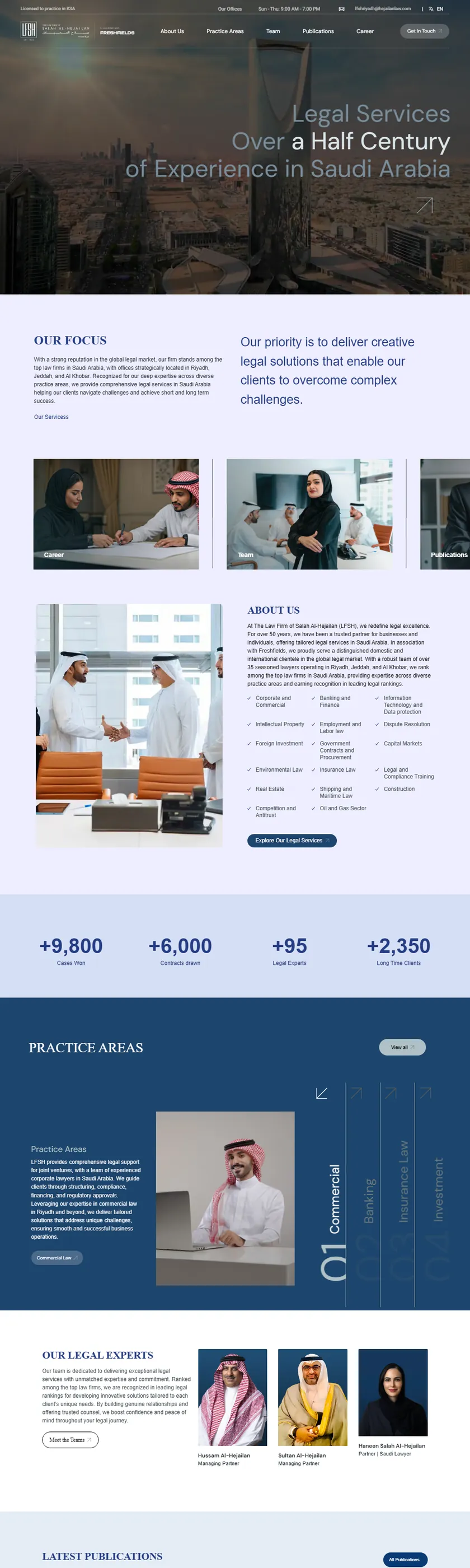 Hejail Law Firm website