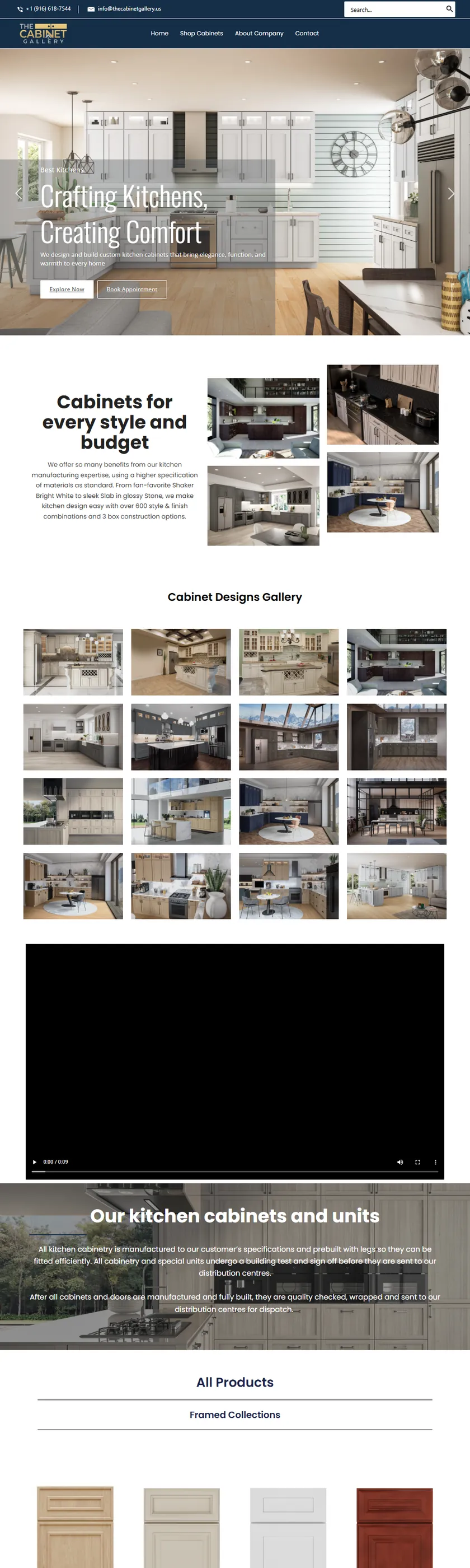 The Cabinet Gallery website