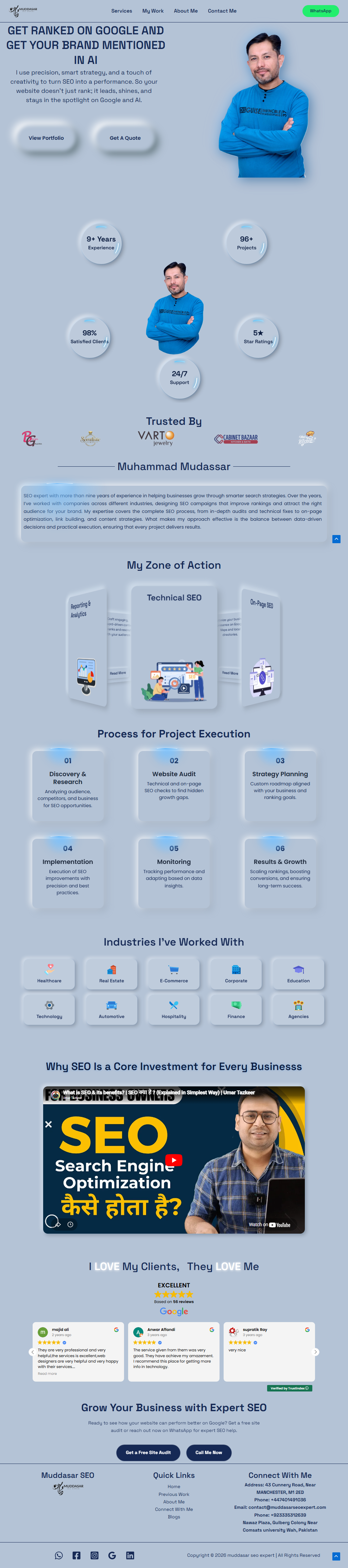 Muddasar SEO Expert website