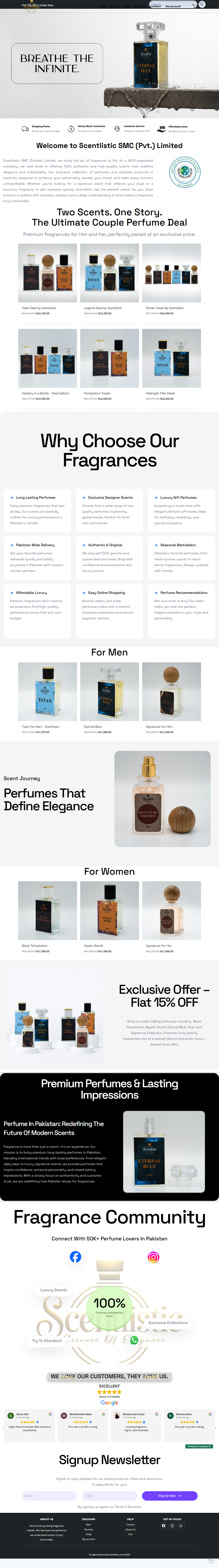 Scentlistic perfume store website